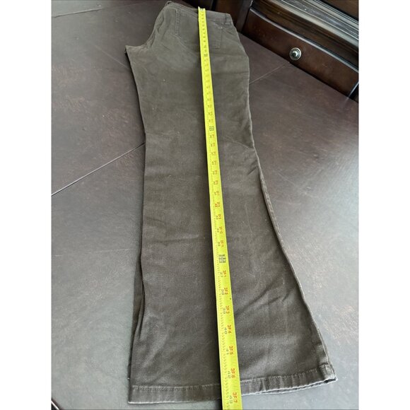 Jones New York Signature Womens Brown Stretch Flared Pants Size 12 - Picture 6 of 7